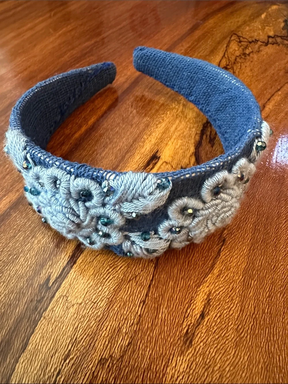 1-2 years old baby Floral  hand Embroidered Tiara